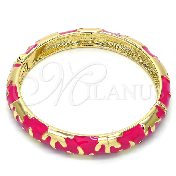 Aro Individual 07.240.0002.1.05 Oro Laminado, Esmaltado Rosado, Tono Dorado (10 MM Thickness, Size 5 (2.50 Diameter))