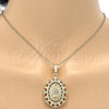 Dije Religioso 05.120.0030 Oro Laminado, Diseño de Guadalupe, con Blanca Zirconia Cubica, Pulido, Tono Dorado