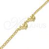 Pulsera Elegante 03.168.0007.07 Oro Laminado, Diseño de Delfín, Pulido, Tono Dorado (09 MM Thickness, 7 Inches Length)