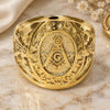 Anillo de Hombre 01.185.0009.10 Oro Laminado, Pulido, Tono Dorado (Tamaño 10)