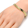 Pulsera Básica 5.221.007.1.08 Oro Laminado, Diseño de Herringbone, Pulido, Tono Dorado (100 Gauge, 07 MM Thickness, 8 Inches Length)