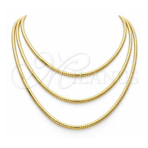 Gargantilla Basica 5.220.002.20 Oro Laminado, Diseño de Herringbone, Pulido, Tono Dorado (Grosor 04 MM, 20 Pulgadas de Largo)