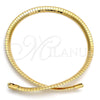 Gargantilla Basica 5.220.006.20 Oro Laminado, Diseño de Herringbone, Pulido, Tono Dorado (08 MM Thickness, 20 Inches Length)