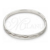 Aro Individual 07.161.0002.1.04 Oro Laminado Blanco, con Cristal Blanca, Pulido, Rodinado (Grosor 05 MM, Talla 5 (2,50 de Diámetro))