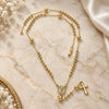 Rosario Mediano 09.118.0017.26 Oro Laminado, Diseño de Sagrado Corazon de Maria y Cruz, Pulido, Tono Dorado