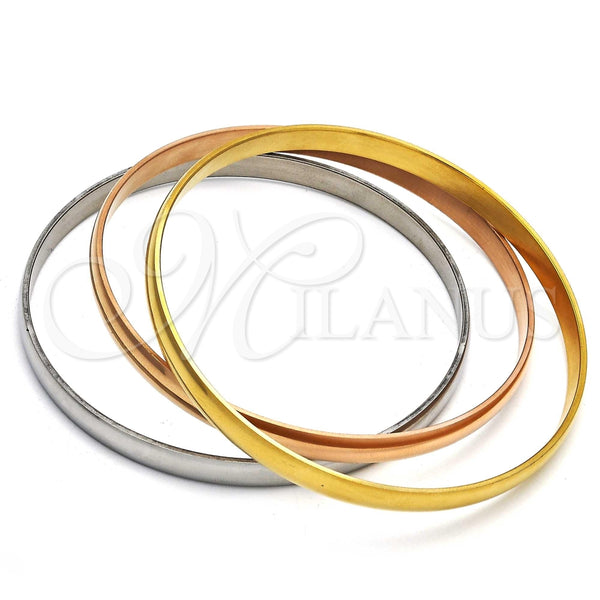 Aro Trio 07.247.0001 .06 Acero Inoxidable, Pulido, Tres Tonos (16 MM Thickness, Size 6 (2.75 Diameter))