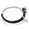 Aro Individual 07.239.0001.4 Rodio Laminado, con Swarovski Elements Amethyst y Micro Pave Blanca, Pulido, Rodinado (Grosor 03 MM, Talla Unica)