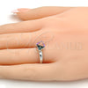 Anillo Multi Piedra 01.239.0003 Rodio Laminado, con Heliotrope Swarovski Elements, Pulido, Rodinado (One size fits all)