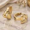 Argolla Huggie 02.63.2557 Oro Laminado, Pulido, Tono Dorado