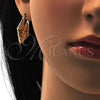 Argolla Pequeña 02.170.0113.20 Oro Laminado, Diseño de Llave Griega, Pulido, Tono Dorado