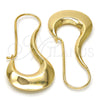 Argolla Mediana 02.163.0023.30 Oro Laminado, Diseño de Hueco, Pulido, Tono Dorado