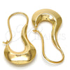 Argolla Pequeña 02.163.0023.20 Oro Laminado, Diseño de Hueco, Pulido, Tono Dorado