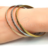 Aro Trio 07.244.0004.06 Acero Inoxidable, Diseño de Llave Griega, Pulido, Tres Tonos (05 MM Thickness, Size 6 (2.75 Diameter))
