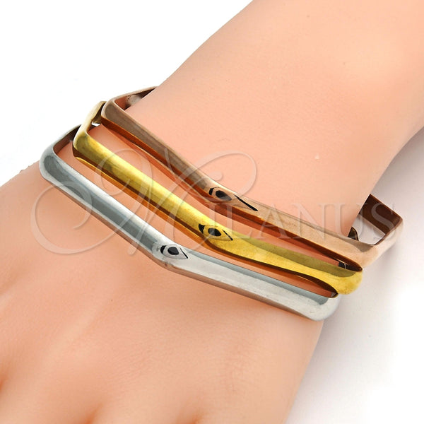 Aro Trio 07.244.0006.06 Acero Inoxidable, Pulido, Tres Tonos (05 MM Thickness, Size 6 (2.75 Diameter))