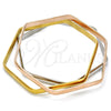 Aro Trio 07.244.0006.06 Acero Inoxidable, Pulido, Tres Tonos (05 MM Thickness, Size 6 (2.75 Diameter))