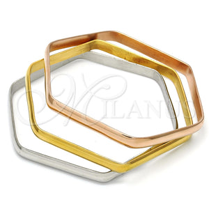 Aro Trio 07.244.0006.06 Acero Inoxidable, Pulido, Tres Tonos (05 MM Thickness, Size 6 (2.75 Diameter))