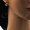 Argolla Pequeña 02.237.0012.15 Oro Laminado, con Blanca Zirconia Cubica, Pulido, Tono Dorado