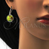 Arete Colgante 02.239.0001.3 Rodio Laminado, con Swarovski Elements Luminous Green, Pulido, Rodinado