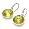 Arete Colgante 02.239.0001.3 Rodio Laminado, con Swarovski Elements Luminous Green, Pulido, Rodinado