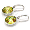 Arete Colgante 02.239.0001.3 Rodio Laminado, con Swarovski Elements Luminous Green, Pulido, Rodinado