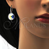 Arete Colgante 02.239.0001.4 Rodio Laminado, con Swarovski Elements Aurore Boreale, Pulido, Rodinado