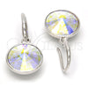 Arete Colgante 02.239.0001.4 Rodio Laminado, con Swarovski Elements Aurore Boreale, Pulido, Rodinado