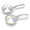 Arete Colgante 02.239.0001.4 Rodio Laminado, con Swarovski Elements Aurore Boreale, Pulido, Rodinado