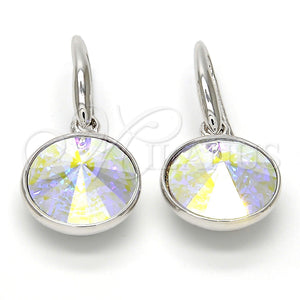 Arete Colgante 02.239.0001.4 Rodio Laminado, con Swarovski Elements Aurore Boreale, Pulido, Rodinado