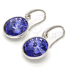 Arete Colgante 02.239.0001.7 Oro Laminado Blanco, con Swarovski Elements Tanzanite, Pulido, Rodinado