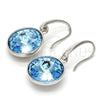 Arete Colgante 02.239.0001.9 Rodio Laminado, con Swarovski Elements Aquamarine, Pulido, Rodinado