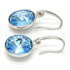 Arete Colgante 02.239.0001.9 Rodio Laminado, con Swarovski Elements Aquamarine, Pulido, Rodinado