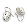Arete Colgante 02.239.0003.8 Rodio Laminado, Diseño de Corazón, con Swarovski Elements Crystal, Pulido, Rodinado