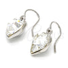 Arete Colgante 02.239.0003.8 Rodio Laminado, Diseño de Corazón, con Swarovski Elements Crystal, Pulido, Rodinado