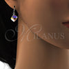 Arete Colgante 02.239.0002.1 Rodio Laminado, con Swarovski Elements White Platina, Pulido, Rodinado