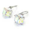 Arete Colgante 02.239.0002.1 Rodio Laminado, con Swarovski Elements White Platina, Pulido, Rodinado