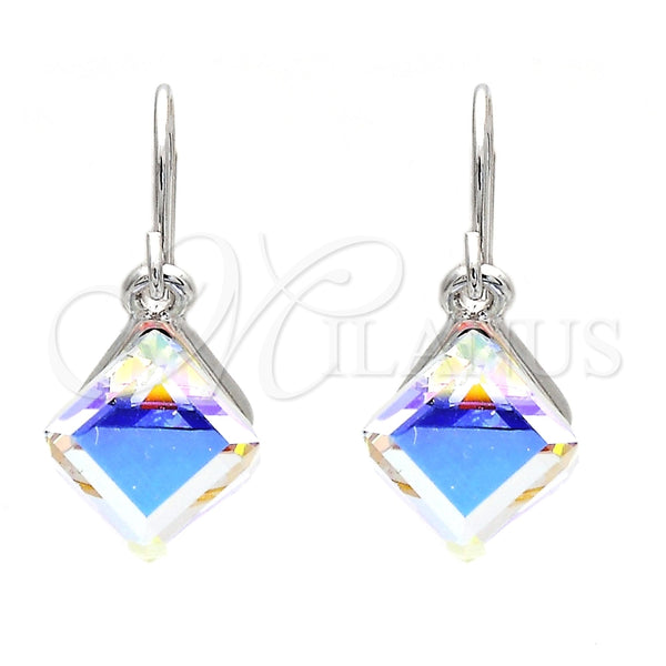 Arete Colgante 02.239.0002.1 Rodio Laminado, con Swarovski Elements White Platina, Pulido, Rodinado