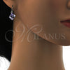 Arete Colgante 02.239.0002.2 Rodio Laminado, con Amethyst Swarovski Elements, Pulido, Rodinado