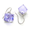 Arete Colgante 02.239.0002.2 Rodio Laminado, con Amethyst Swarovski Elements, Pulido, Rodinado
