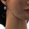 Arete Colgante 02.239.0002.6 Rodio Laminado, con Swarovski Elements Crystal, Pulido, Rodinado
