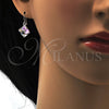 Arete Colgante 02.239.0002.6 Rodio Laminado, con Swarovski Elements Crystal, Pulido, Rodinado