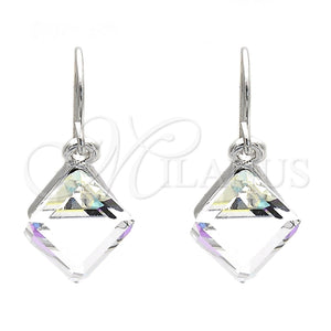 Arete Colgante 02.239.0002.6 Rodio Laminado, con Swarovski Elements Crystal, Pulido, Rodinado