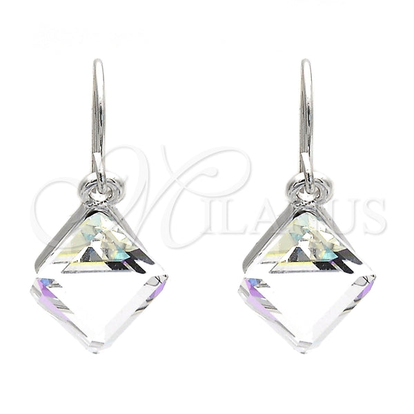 Arete Colgante 02.239.0002.6 Rodio Laminado, con Swarovski Elements Crystal, Pulido, Rodinado