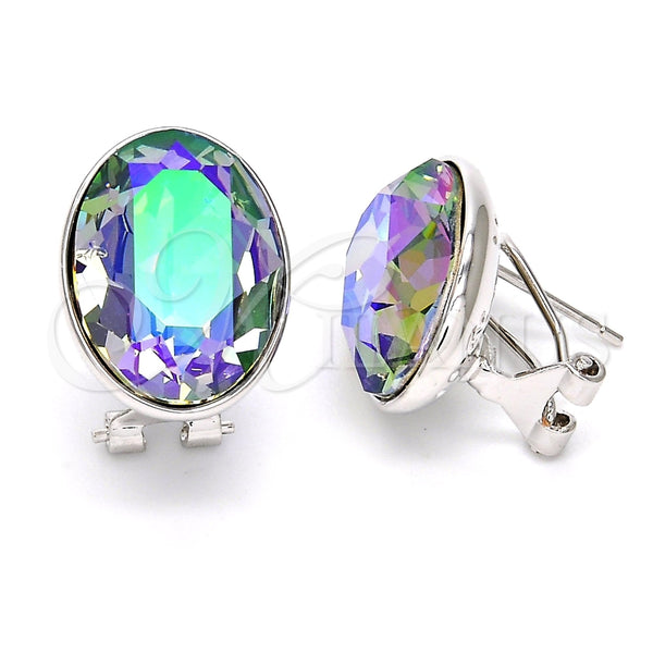 Arete Dormilona 02.239.0015.10 Rodio Laminado, con Swarovski Elements Paradise Shine, Pulido, Rodinado