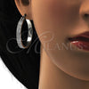 Argolla Mediana 02.255.0001.35 Acero Inoxidable, con Blanca Cristal, Pulido, Tono Plateado
