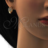Argolla Huggie 02.196.0058.15 Oro Laminado, con Blanca Zirconia Cubica, Pulido, Tono Dorado