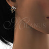 Argolla Huggie 02.196.0063.15 Oro Laminado, con Blanca Zirconia Cubica, Pulido, Tono Dorado