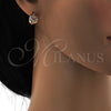 Argolla Huggie 02.196.0066.15 Oro Laminado, Diseño de Gota, con Blanca Zirconia Cubica, Pulido, Tono Dorado