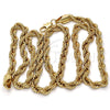 Gargantilla Basica 04.242.0042.24GT Tono Dorado, Diseño de Rope, Pulido, Tono Dorado (06 MM Thickness, 24 Inches Length)