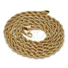 Gargantilla Basica 04.242.0040.28GT Tono Dorado, Diseño de Rope, Pulido, Tono Dorado (04 MM Thickness, 28 Inches Length)