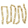 Gargantilla Basica 04.242.0016.28GT Tono Dorado, Diseño de Figaro, Pulido, Tono Dorado (140 Gauge, 05 MM Thickness, 28 Inches Length)